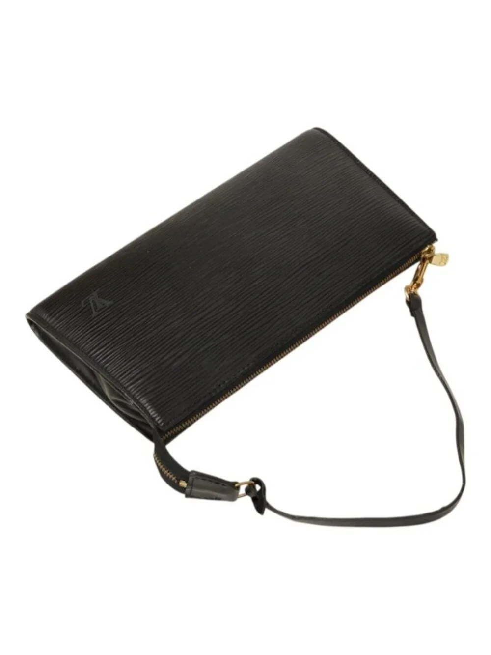 Louis Vuitton Epi Pochette Accessoires Pouch Handbag Noir Black Leather